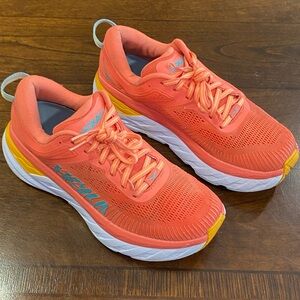 Hoka One One Bondi 7 Camellia Coastal Women's Running Shoes Size 8 1110519CCSD